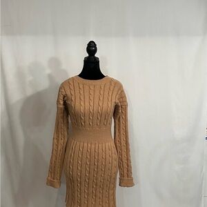 Cable Knit Tan Dress 2 for $25 or 3 for $35 (Mix & match)